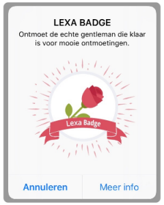 lexa badge gesprek