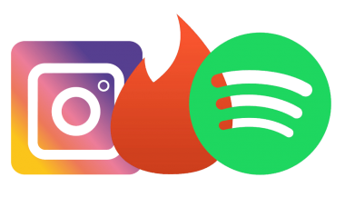 tinder spotify insta