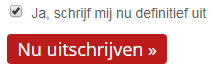 definitief uitschrijven