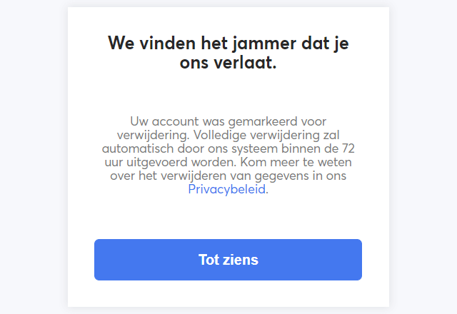 verlaten