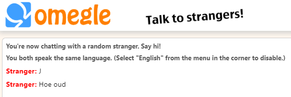 omegle chat