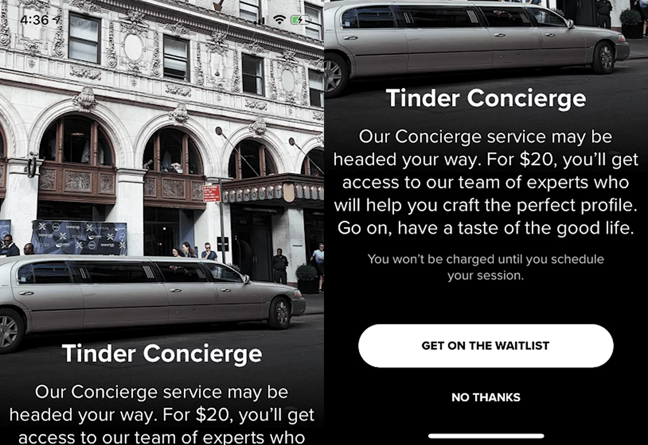 tinder concierge