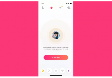 tinder global mode