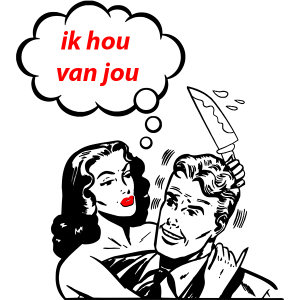 vrouw mes