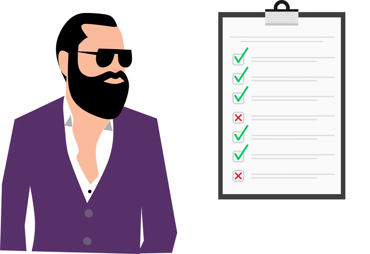 man checklist
