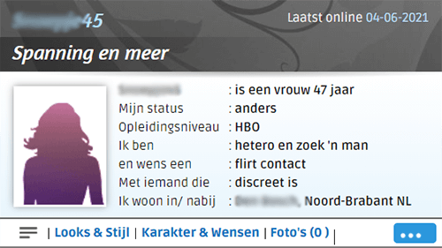 secretflirt profiel