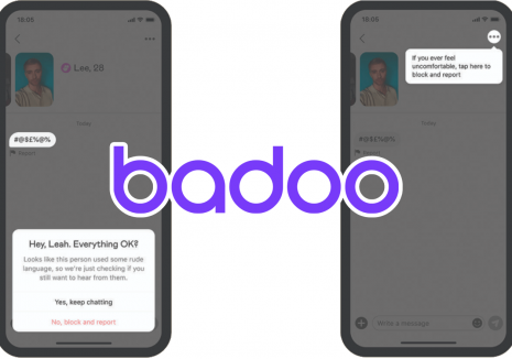 badoo rude message