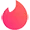 tinder icon red