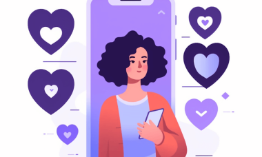 liefde app vrouw